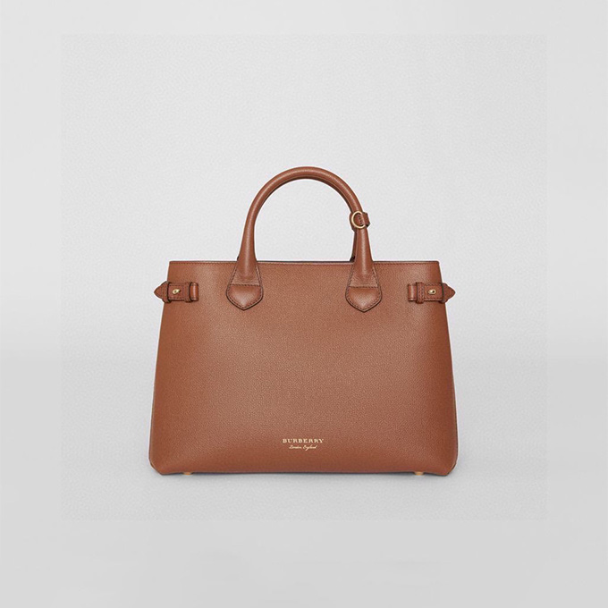 burberry the banner leather tote bag